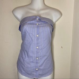 Anthropology Striped Tube Top (S)